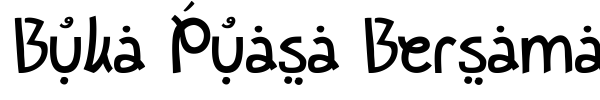 Buka Puasa Bersama font