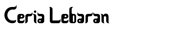 Ceria Lebaran font