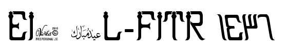 Eid al-Fitr 2 font