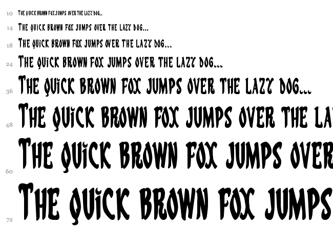 Eskindar font waterfall