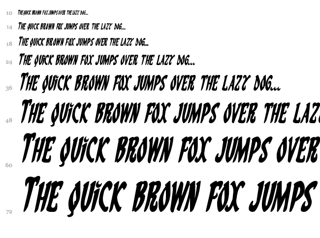 Eskindar font waterfall