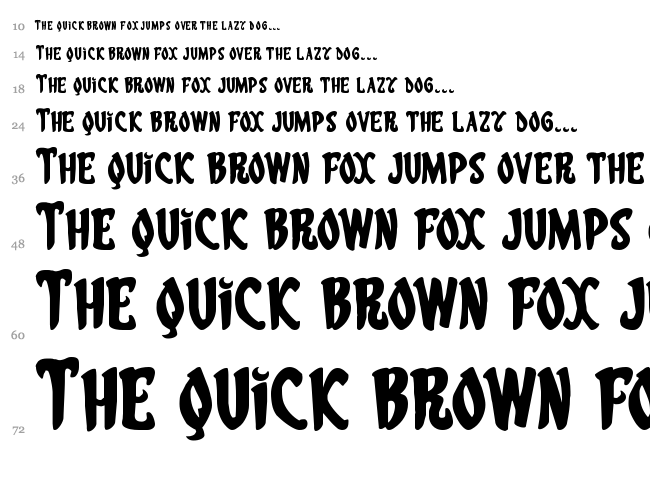 Eskindar font waterfall