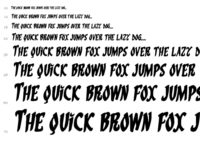 Eskindar font waterfall