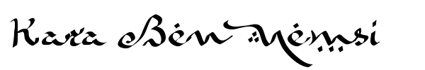 Kara Ben Nemsi font