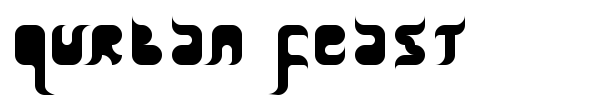 Qurban Feast font