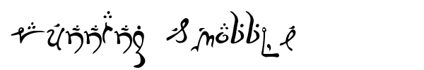 Running Smobble font