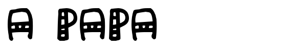 A Papa font
