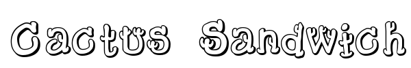 Cactus Sandwich font