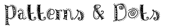 Patterns & Dots font