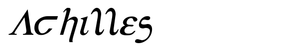 Achilles font