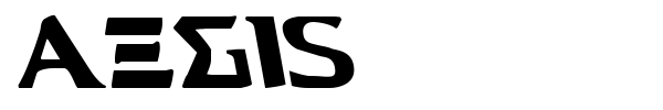Aegis font