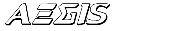 Aegis font preview