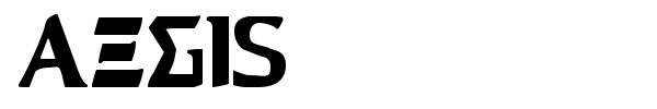 Aegis font preview