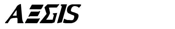 Aegis font preview