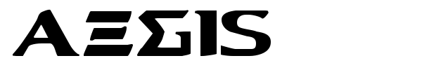 Aegis font preview