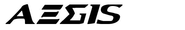 Aegis font preview
