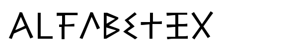 Alfabetix font