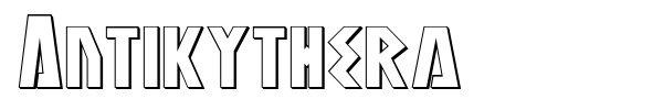 Antikythera font preview