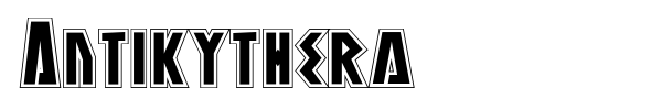 Antikythera font preview