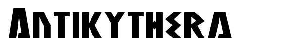 Antikythera font preview