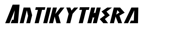Antikythera font preview
