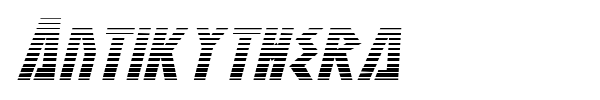 Antikythera font preview
