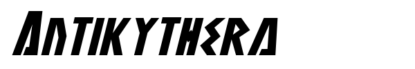 Antikythera font preview