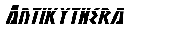 Antikythera font preview