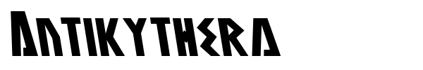 Antikythera font preview