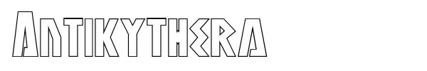 Antikythera font preview