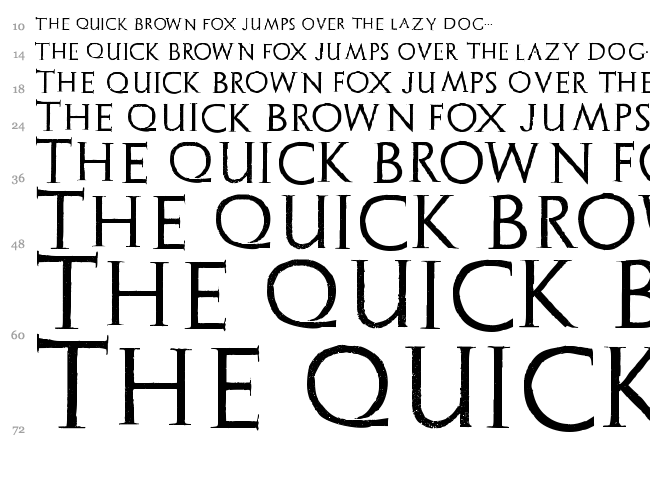 Archeologicaps font waterfall