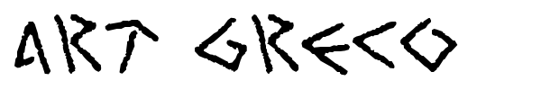 Art Greco font