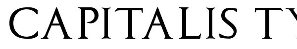 Capitalis TypOasis font
