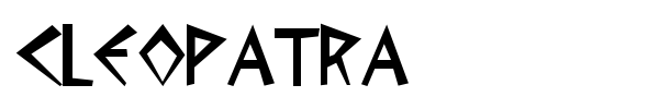 Cleopatra font