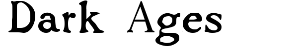 Dark Ages font