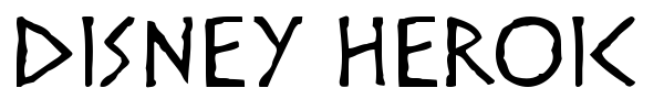 Disney Heroic font