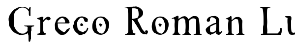 Greco Roman Lubed Wrestling font