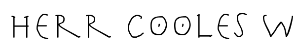 Herr Cooles Writing font