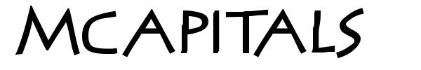 MCapitals font