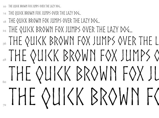 Norse font waterfall