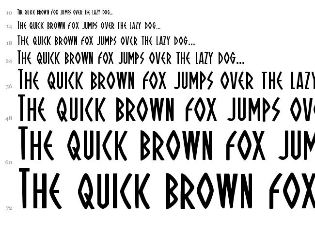 Oh Mighty Isis font waterfall