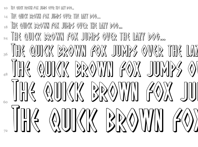 Oh Mighty Isis font waterfall
