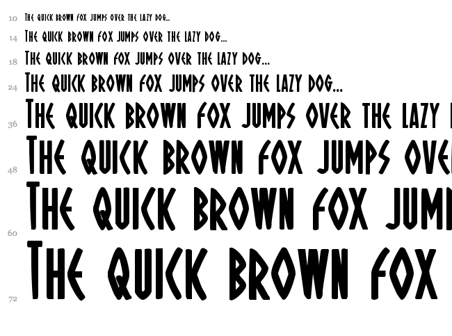 Oh Mighty Isis font waterfall