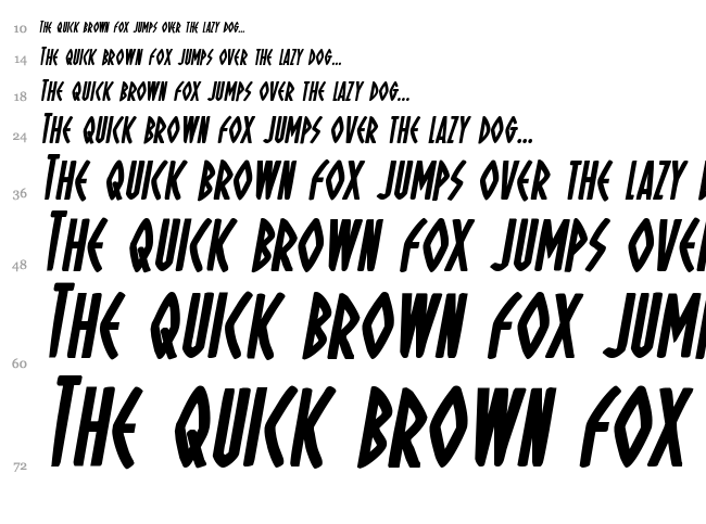 Oh Mighty Isis font waterfall