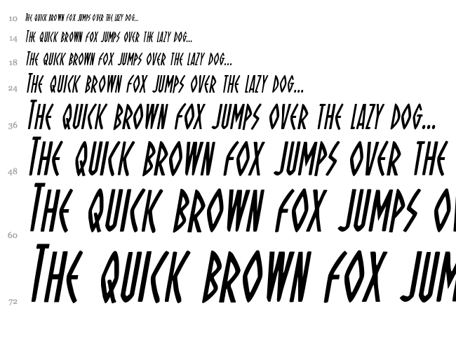 Oh Mighty Isis font waterfall
