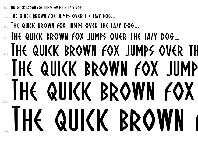 Oh Mighty Isis font waterfall