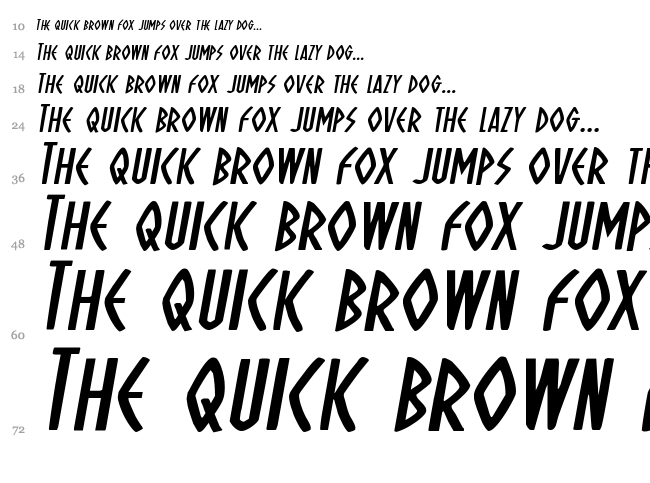 Oh Mighty Isis font waterfall