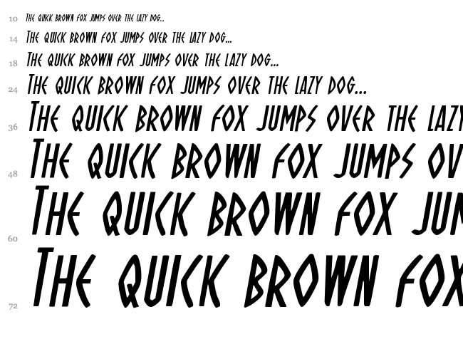 Oh Mighty Isis font waterfall