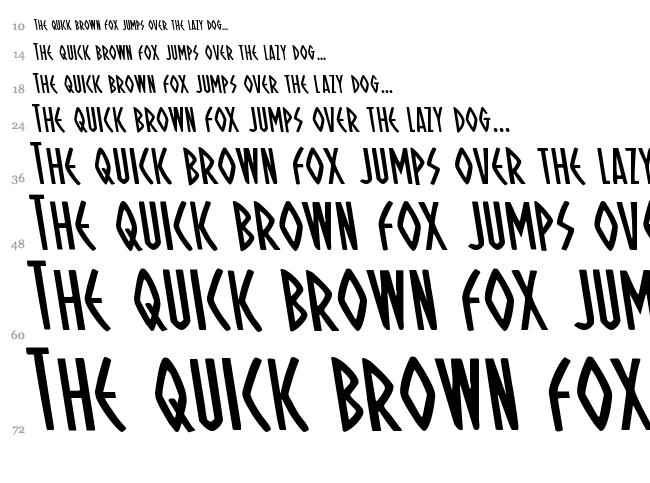 Oh Mighty Isis font waterfall