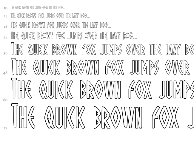 Oh Mighty Isis font waterfall